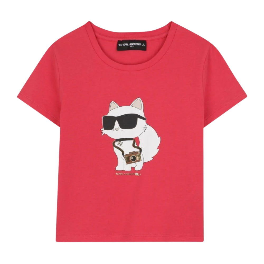 Karl Lagerfeld Tshirt Short Sleeve Logo Poppy