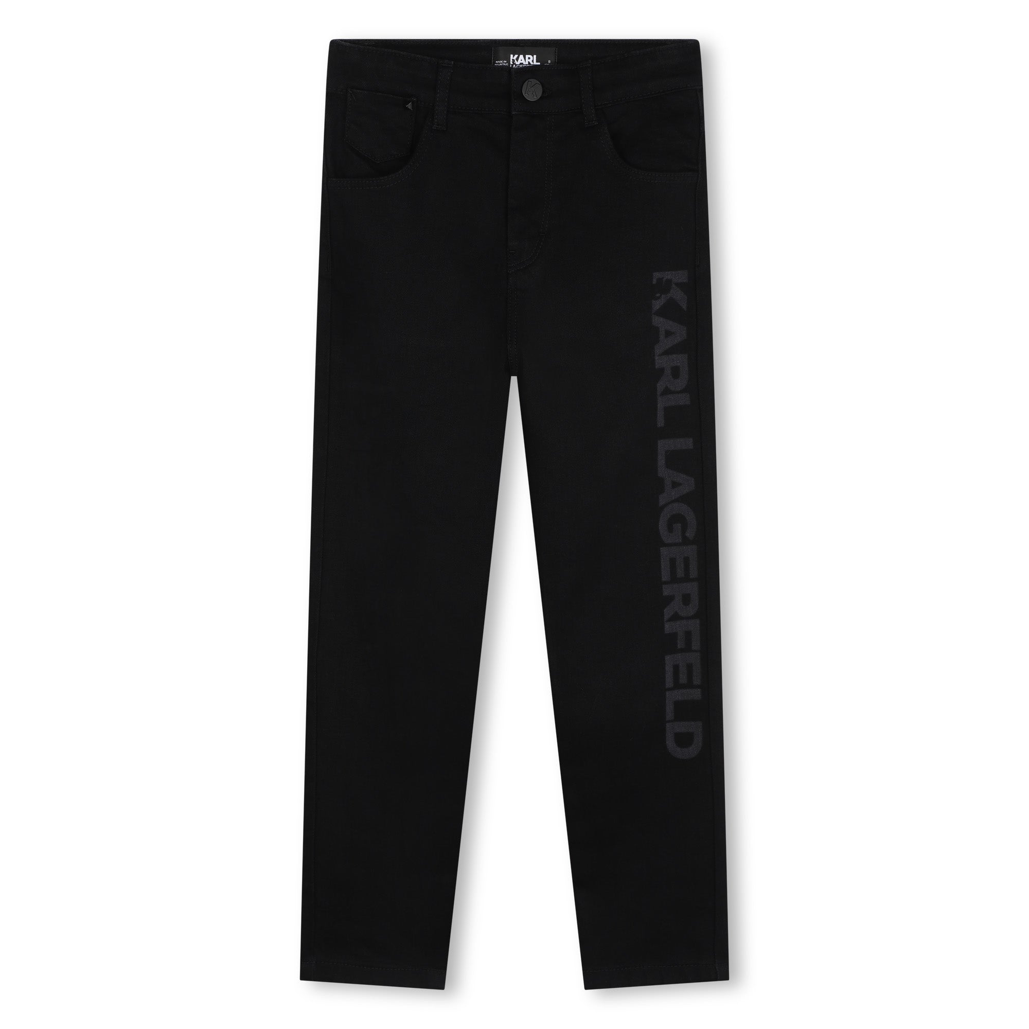 Karl Lagerfeld Pants Side Logo Black