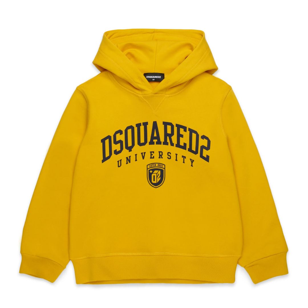 Dsquared Sweater Logo Hoodie Yellow