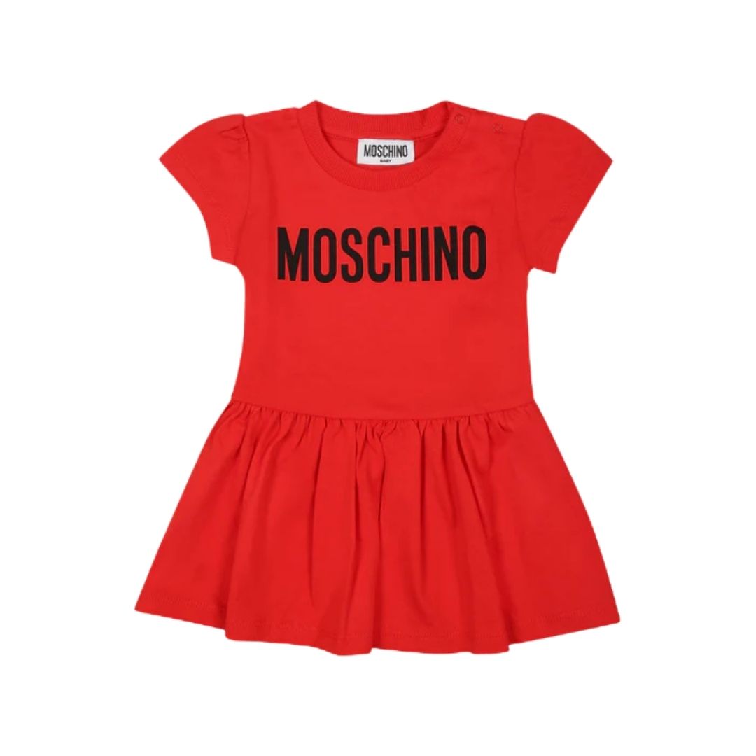 Moschino Dress Logo Red