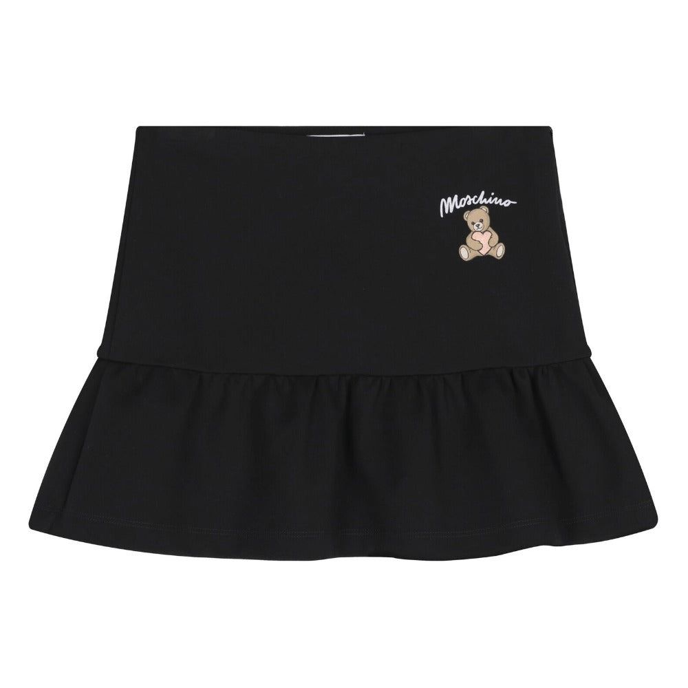 Moschino Skirt Tweens Logo Black