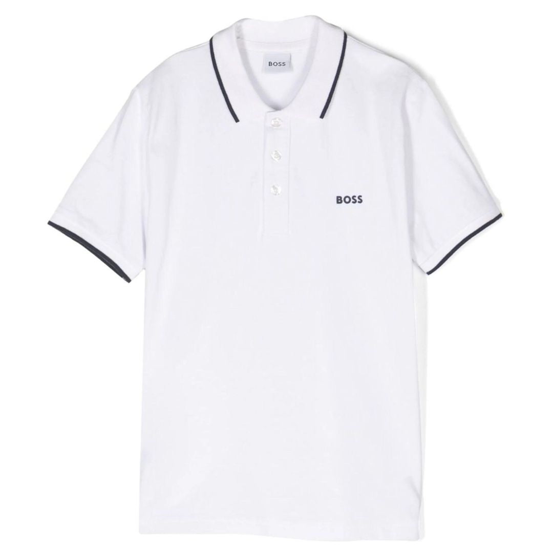 Boss Golfer Side Logo White