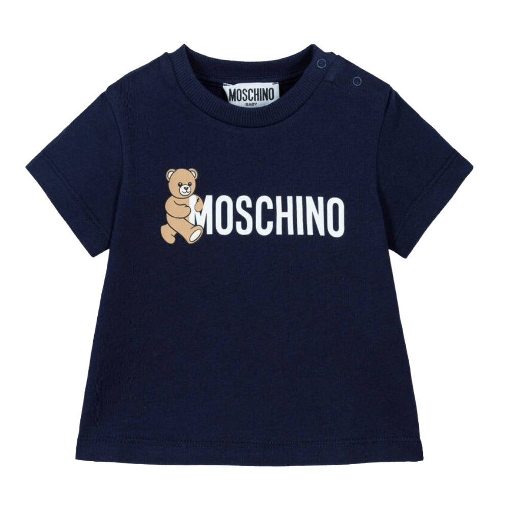 Moschino Tshirt Unisex Logo Blue