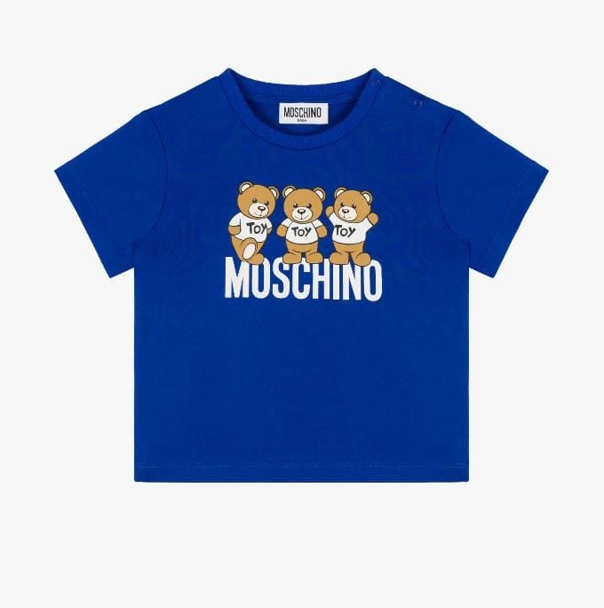 Moschino Tshirt Bear Logo Blue