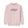 Off White Sweater Flower Logo Pink