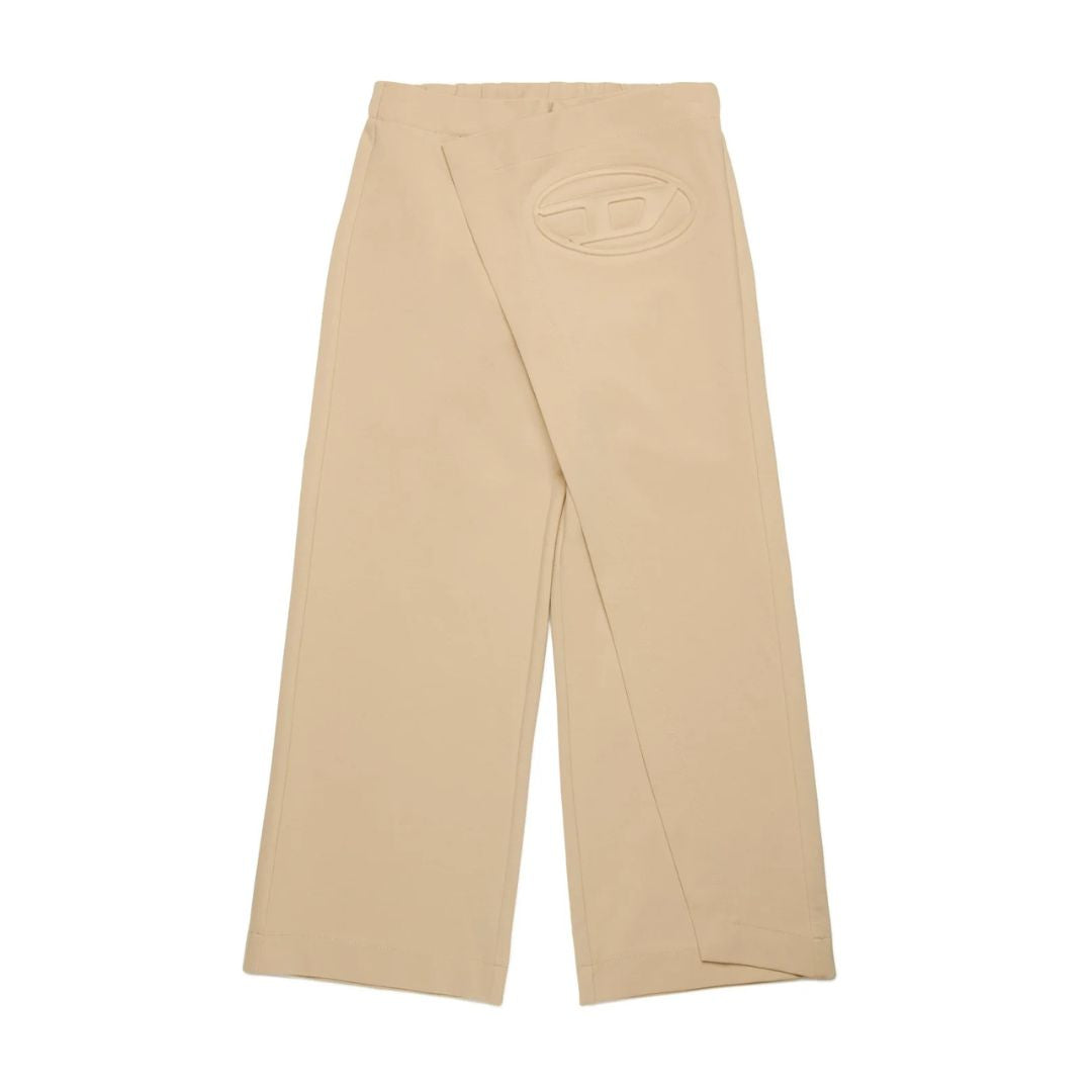 Diesel Pants Logo Across Beige