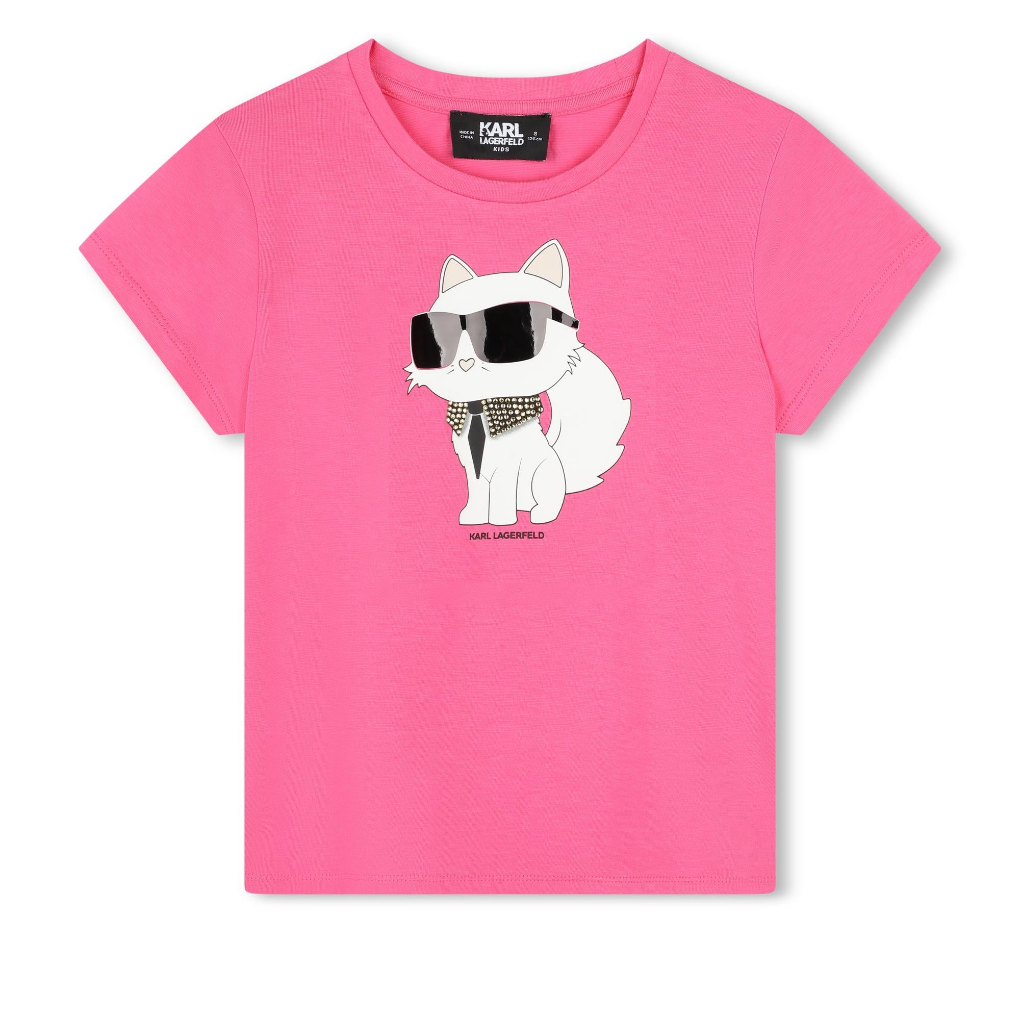 Karl Lagerfeld  Tshirt Choupette Pink