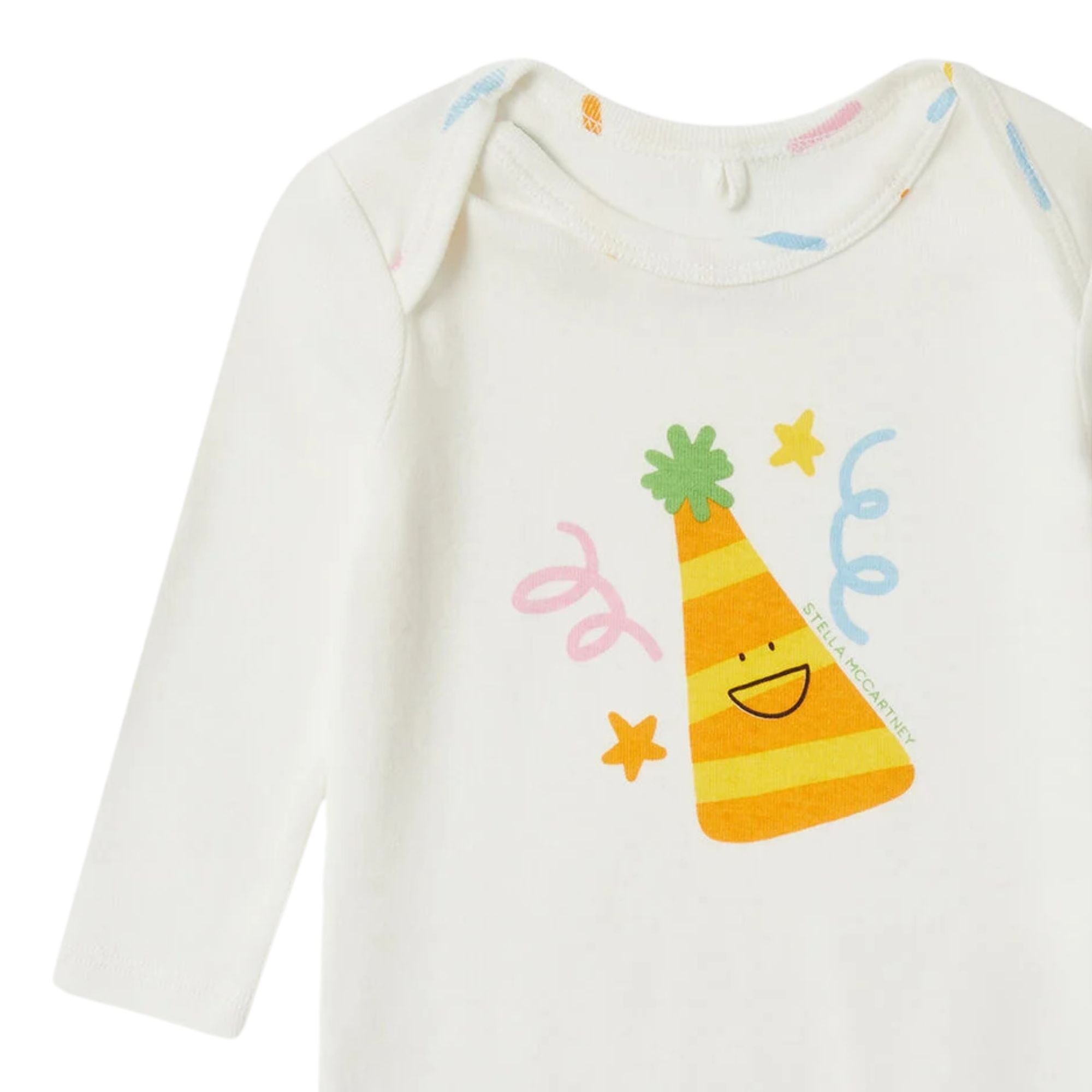 Stella Mccartney Set Romper & Hat Print Creammulti