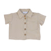 Mio Mondo Set Shorts And Shirt Beige