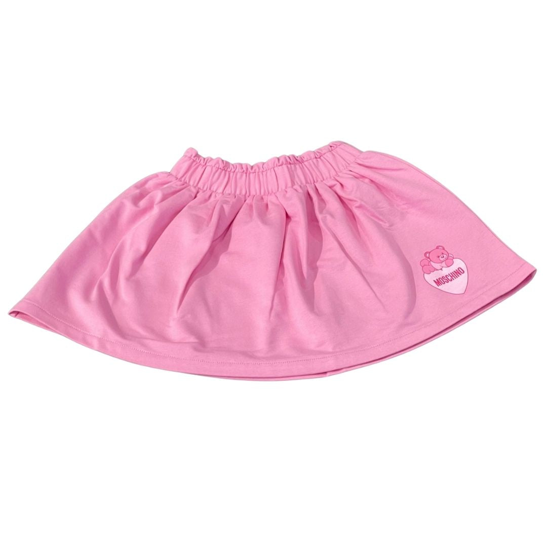 Moschino Skirt Logo Bear  Pink