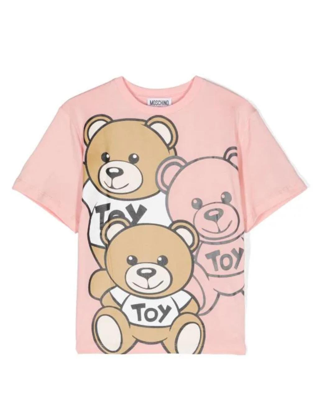 Moschino Tshirt Bear Logo Pink