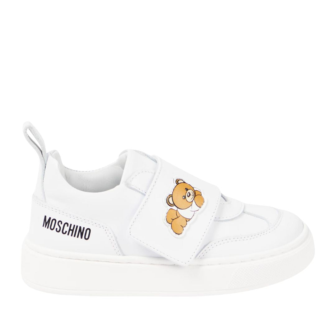 Moschino Sneaker Bear Logo White