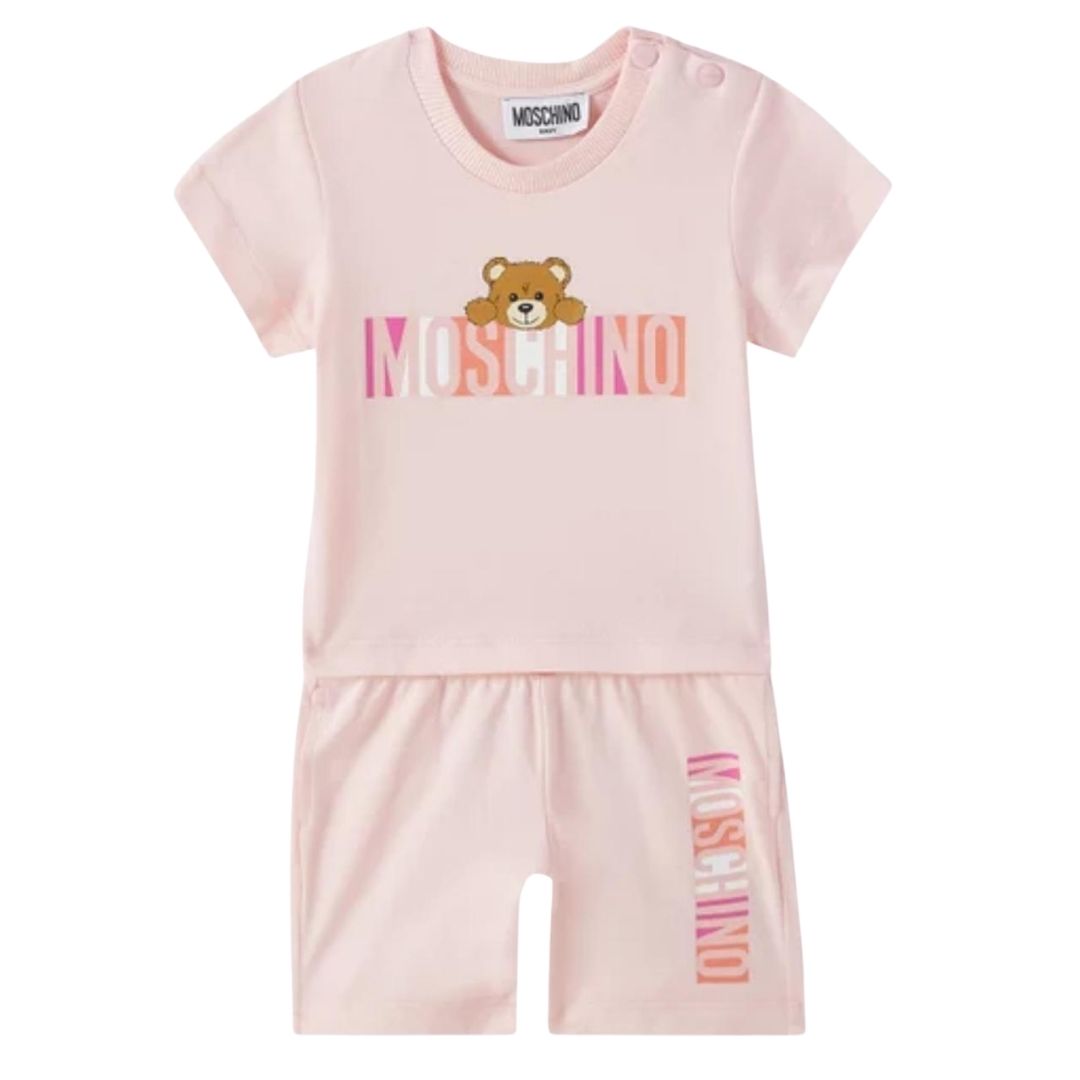 Moschino Set Blouse & Shorts Pink