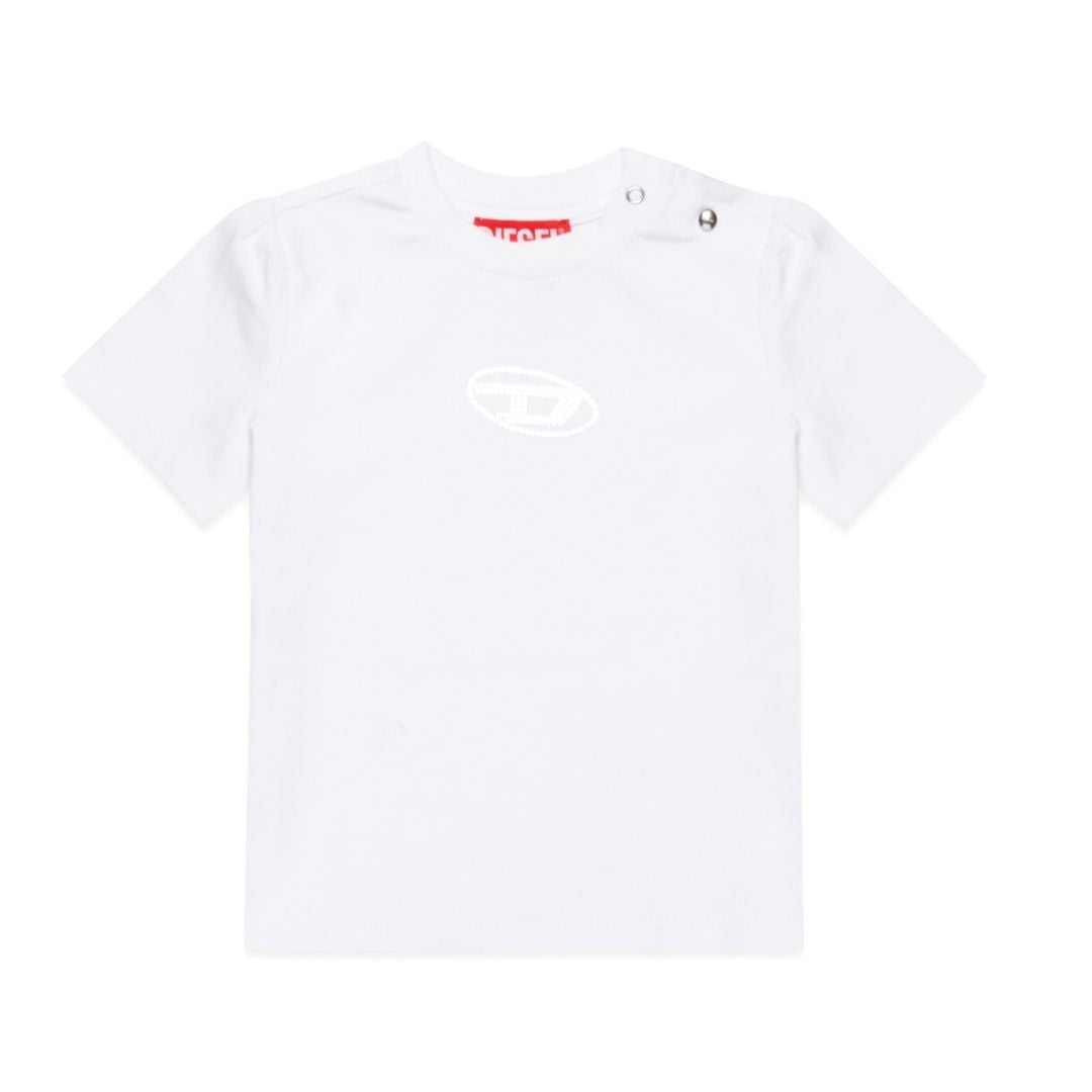 Diesel T-Shirt Center Logo White