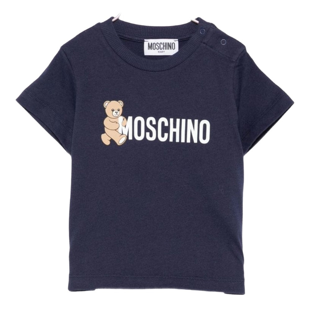 Moschino Tshirt Unisex Logo Navy