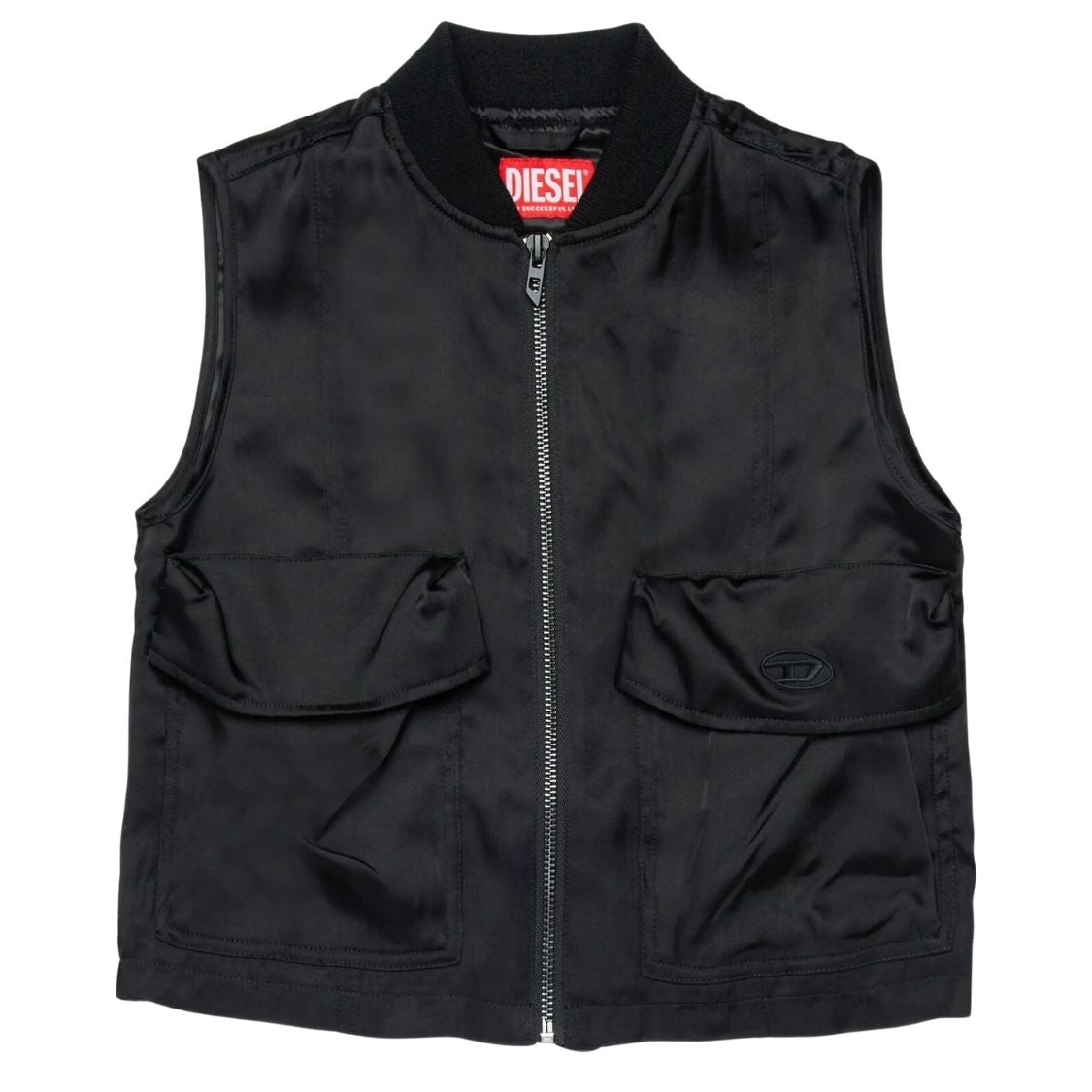 Diesel Jacket Sleeveless Black