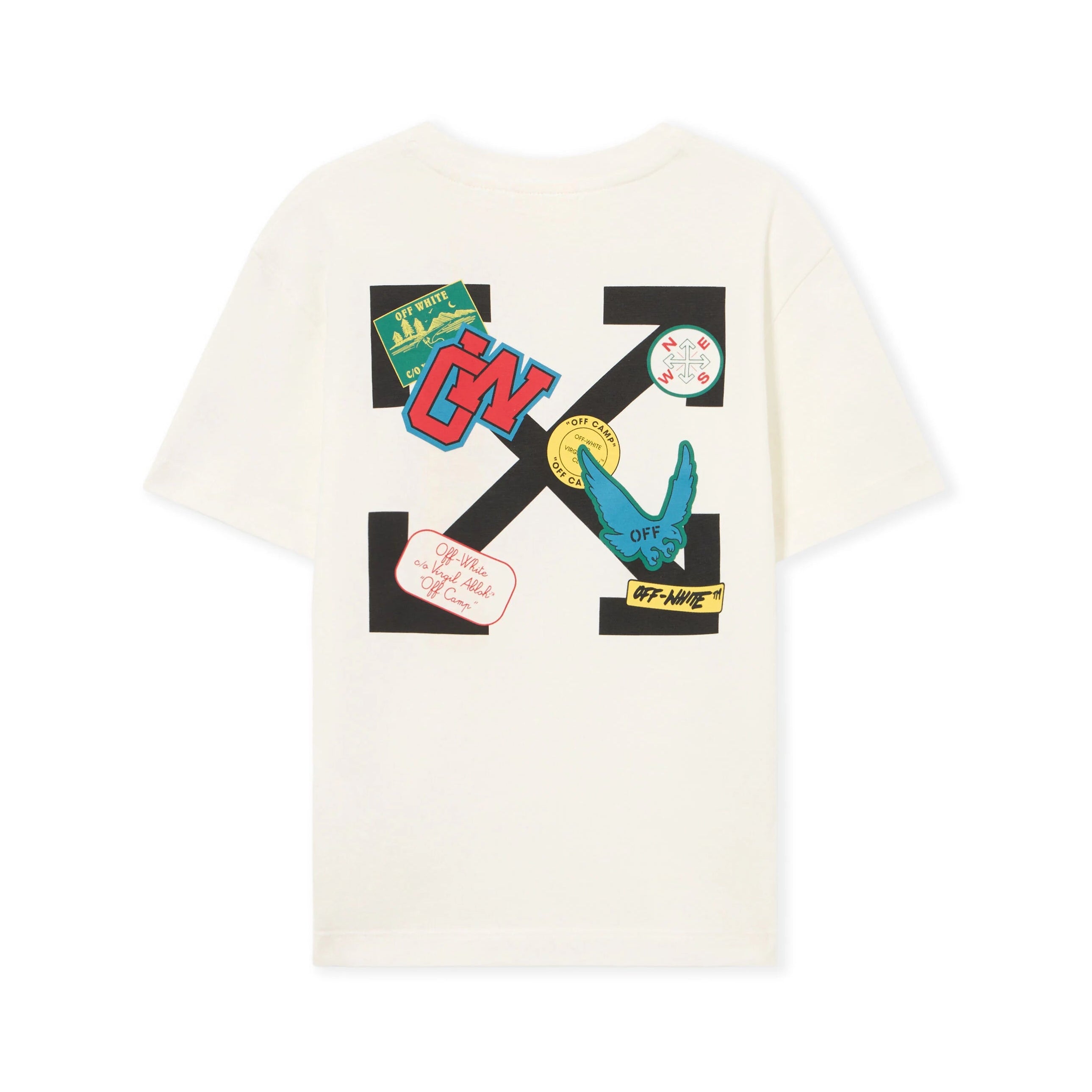 Off White Tshirt Arrow Patch White