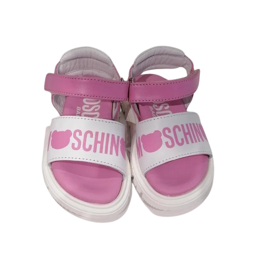 Moschino Pink Sandal Logo