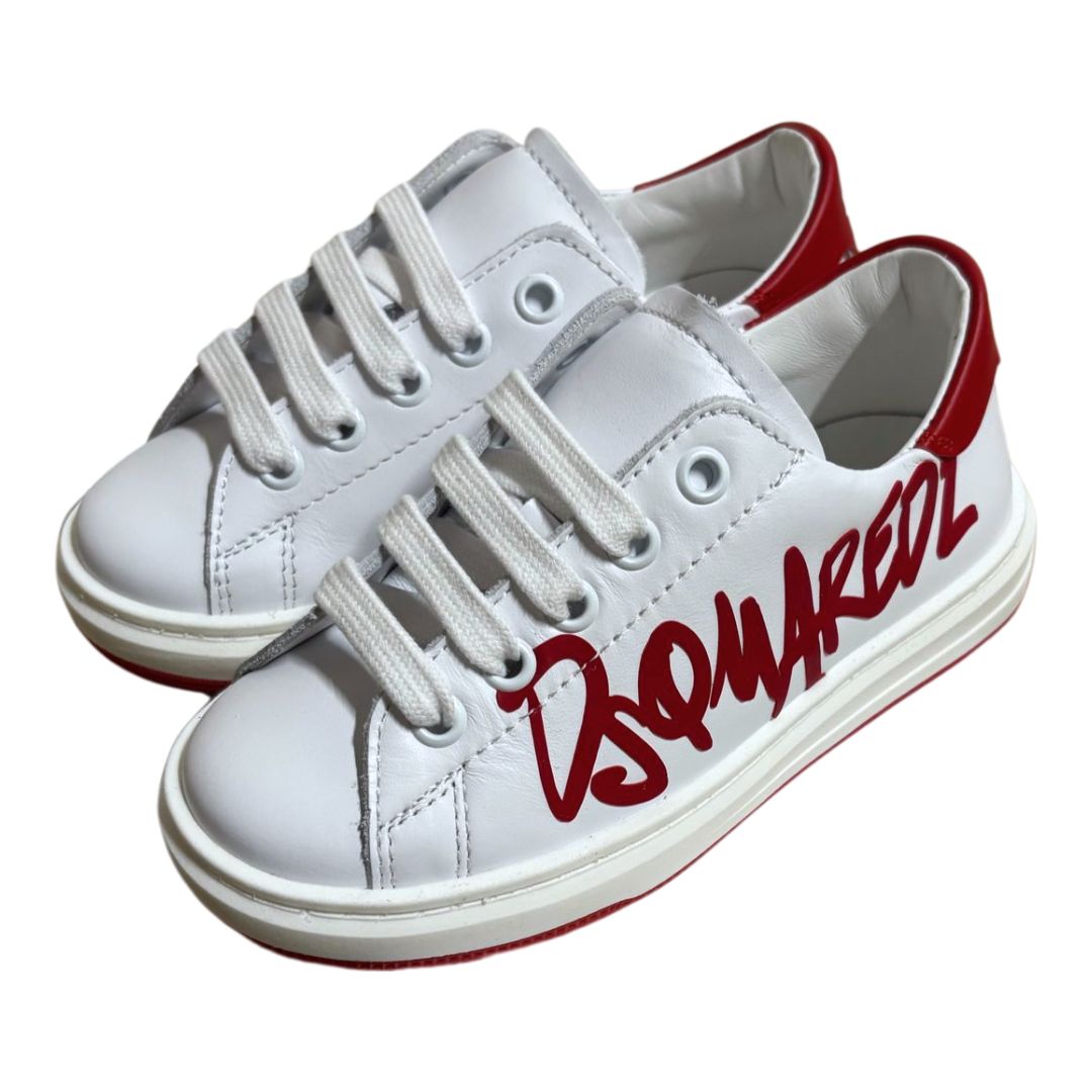Dsquared Sneaker Ds Logo Whitered