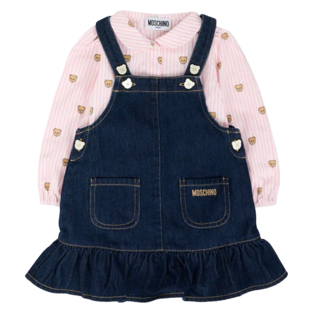 Moschino Set Shirt + Dress Pinkblue