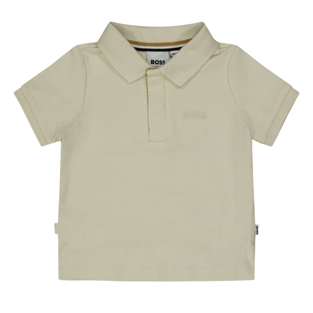 Boss Short Sleeve Golfer Sand