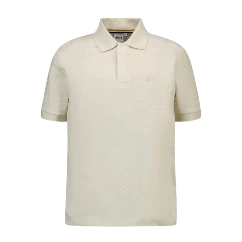 Boss Short Sleeve Golfer Sand