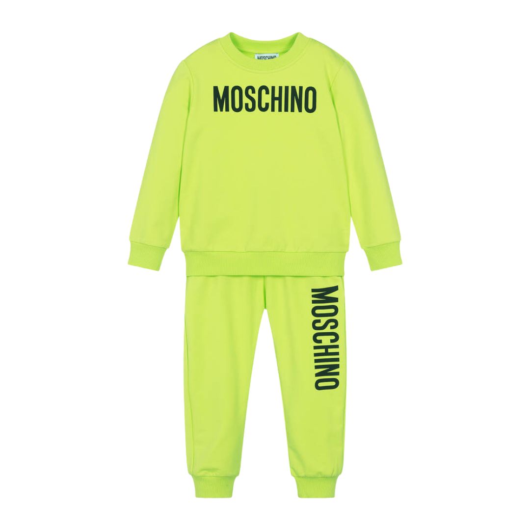 Moschino Tracksets Logo Lime
