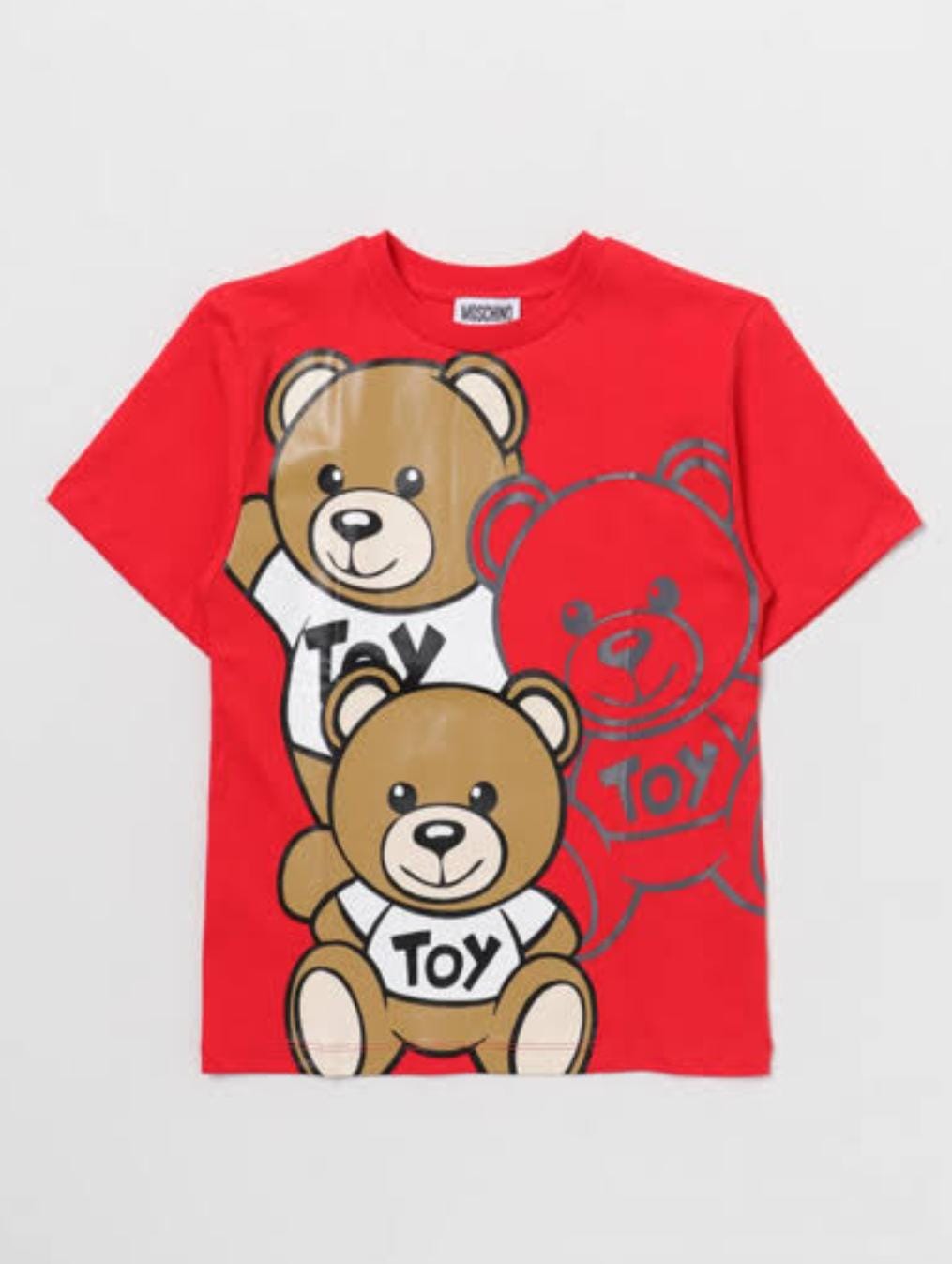 Moschino Tshirt Bear Logo Red