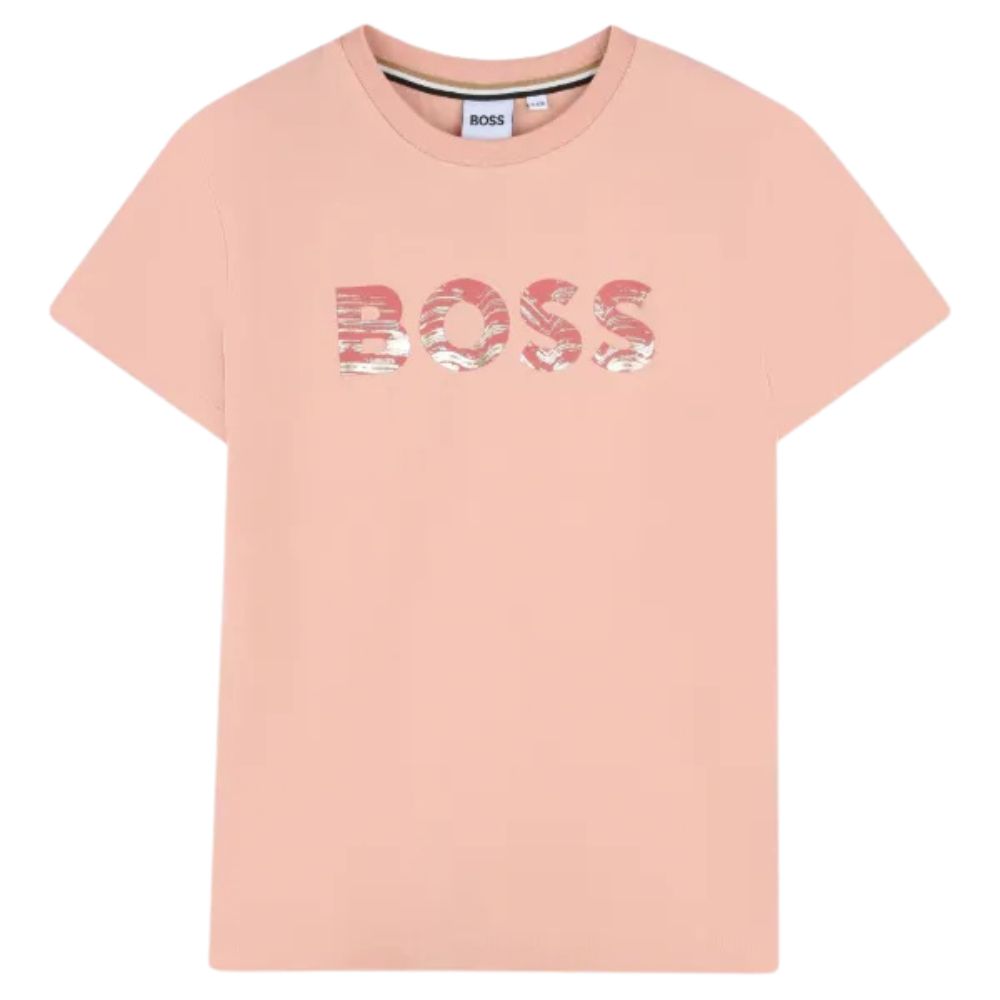 Boss T-Shirt Logo Blossom Pink