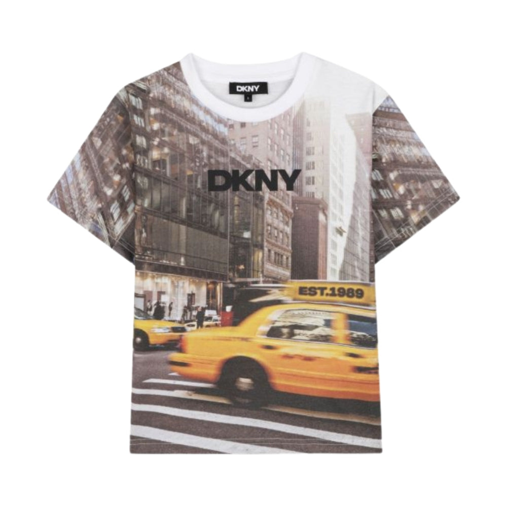 Dkny Tshirt Allover Print White