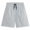 Lanvin Shorts Logo Print All Over Sea Green