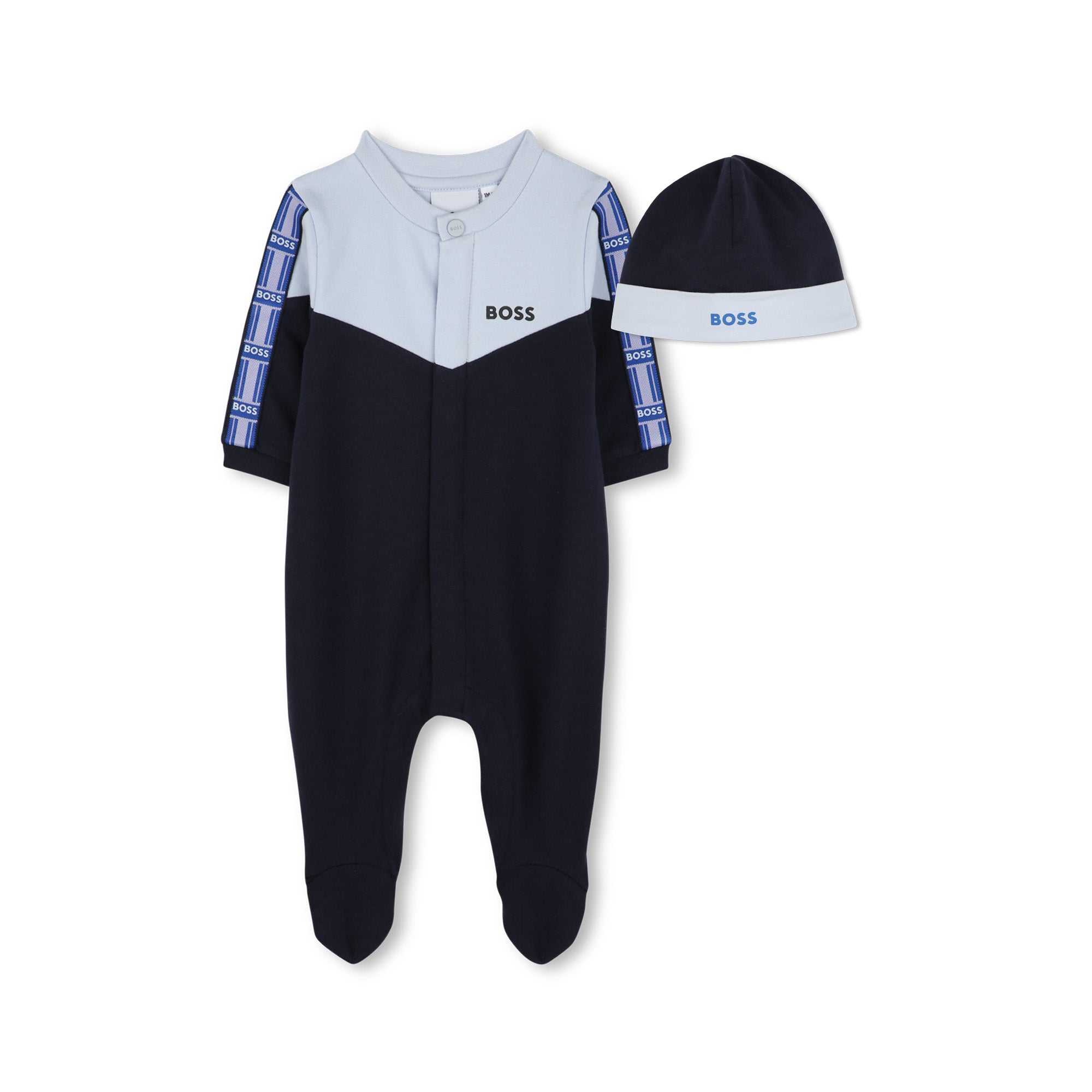 Boss Romper And Beanie Navy