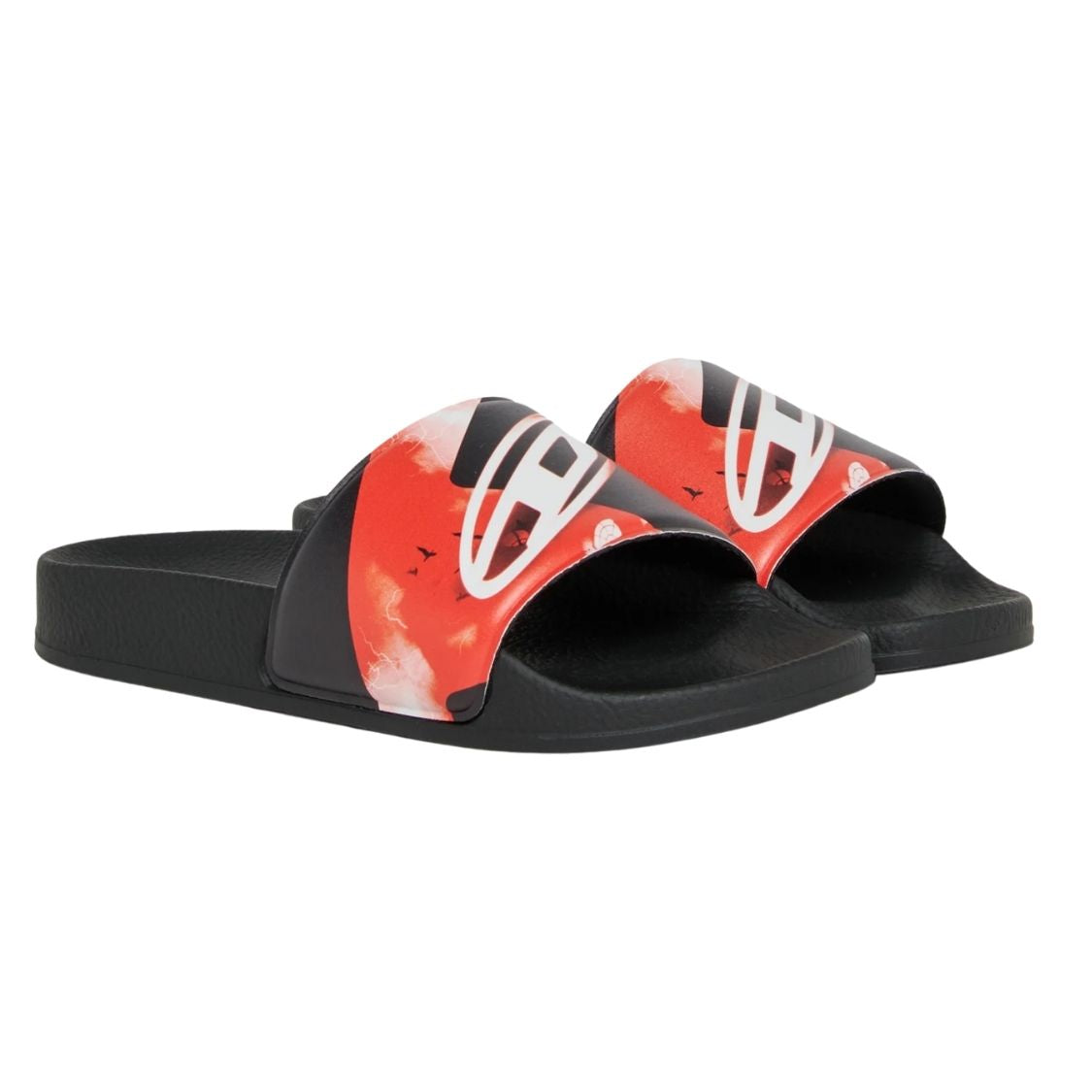 Diesel Slides Logo Blackred Grade School