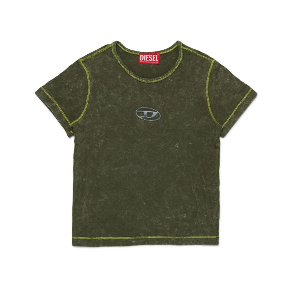 Diesel Tshirt Tippy Logo Khaki