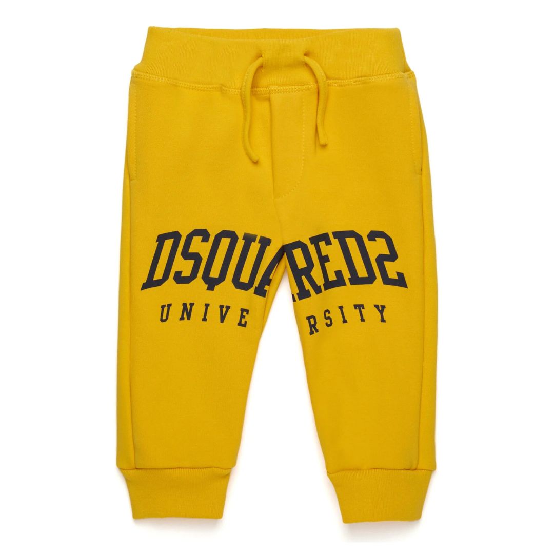 Dsquared2 Track Pants Bold Logo Yellow