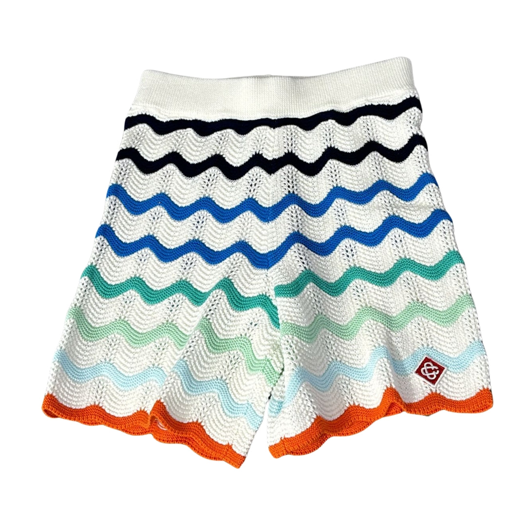 Casablanca Shorts Weave Multicolor White