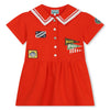 Kenzo Dress Sailor Patches Red