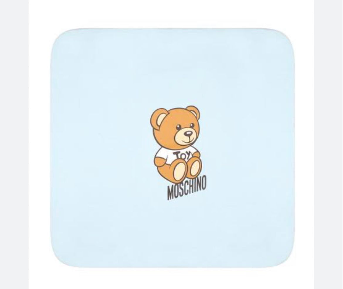 Moschino Blanket Bear Baby Blue