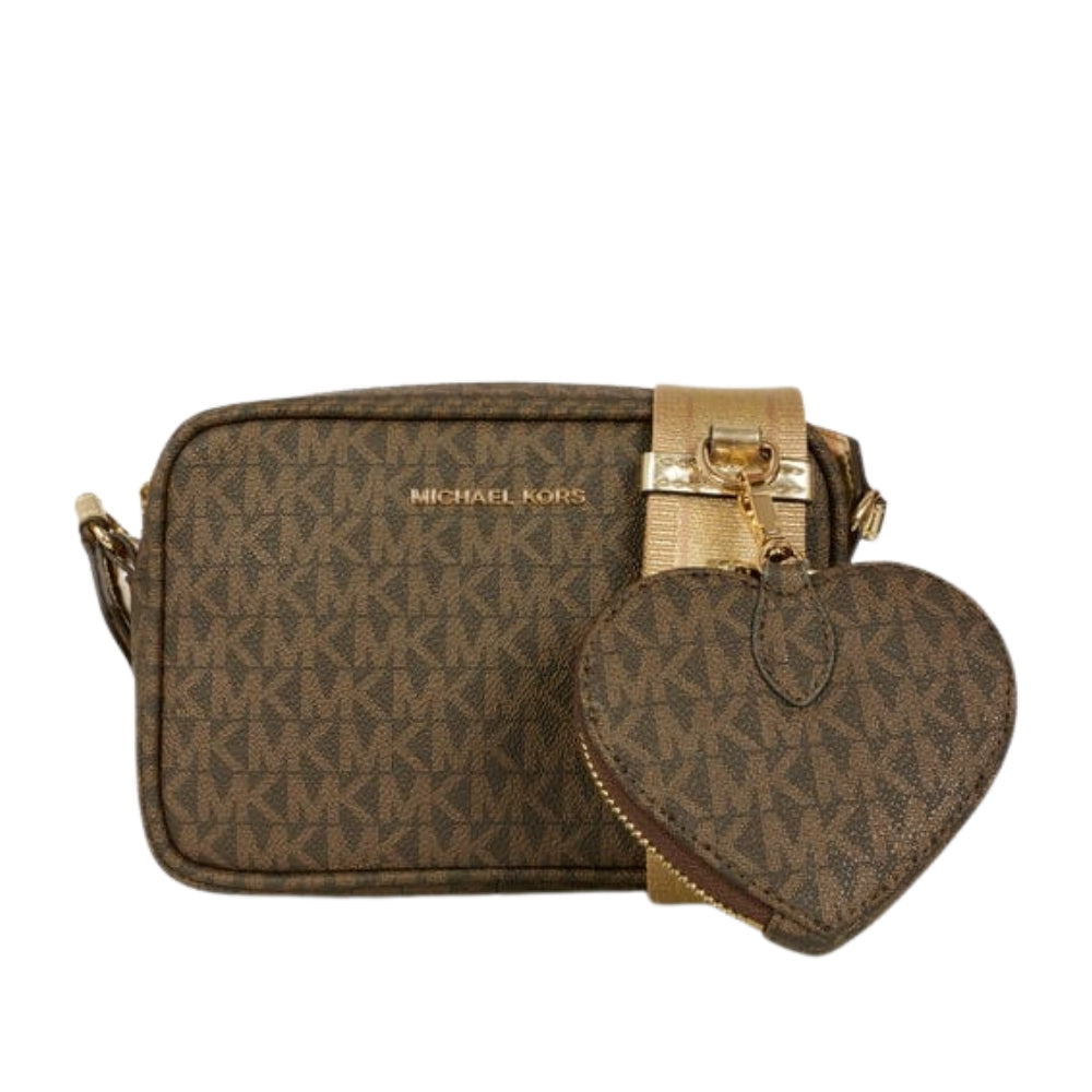 Michael Kors Bag Handle Mono Print Brown