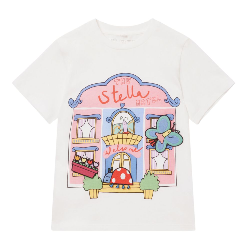 Stella Mccartney Tshirt Graphic Print Creammulti