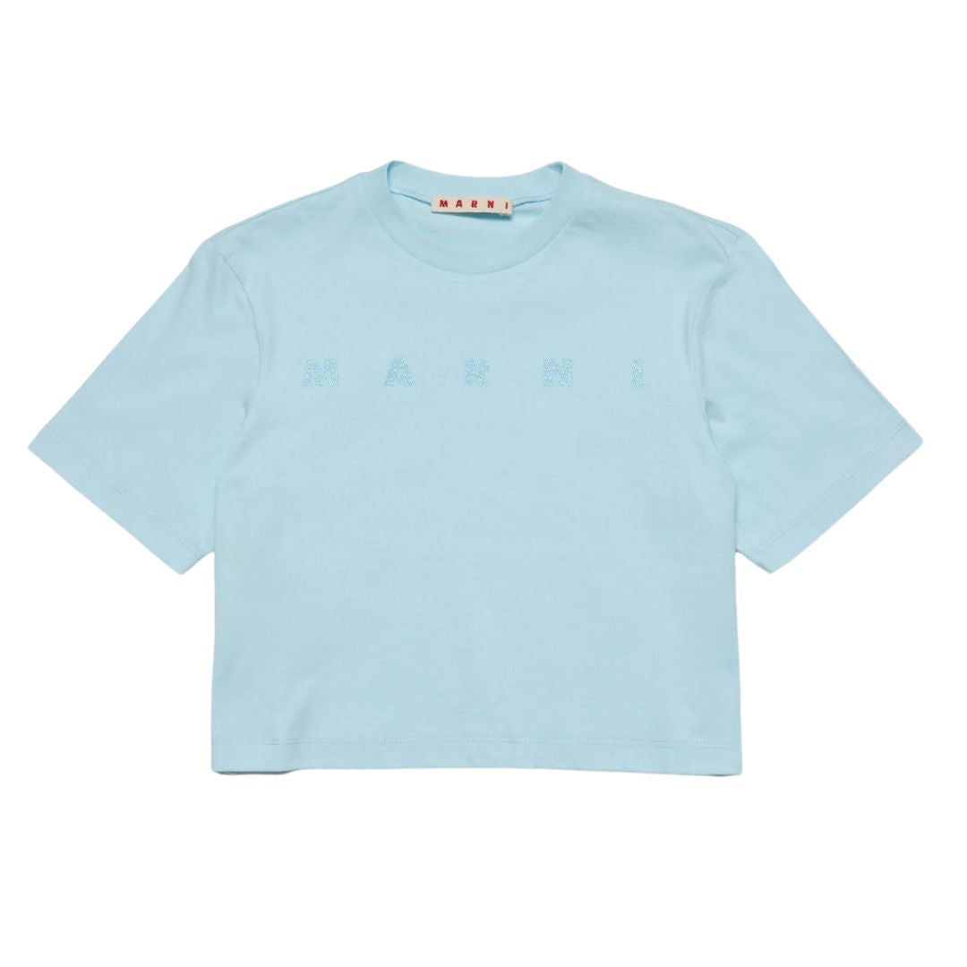 Marni T-Shirt Logo Blue