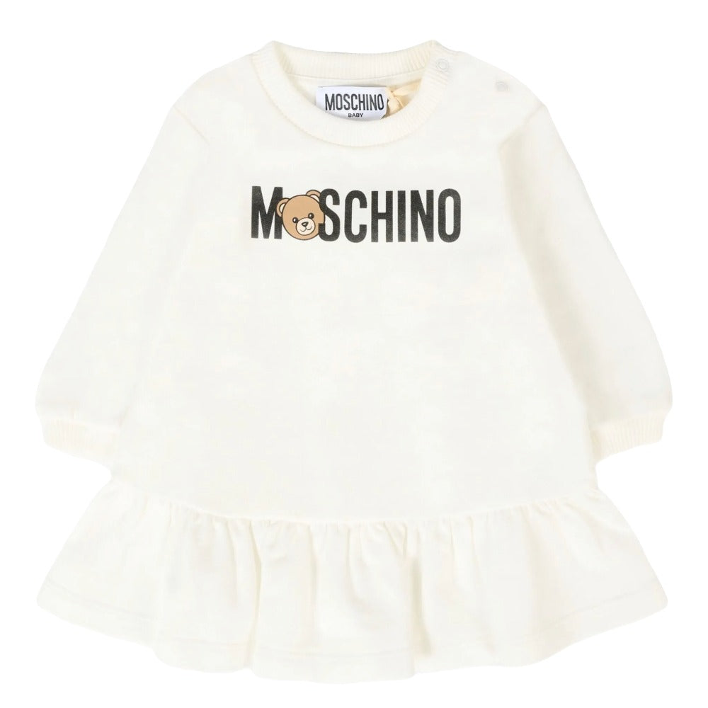 Moschino Dress Long Sleeve White