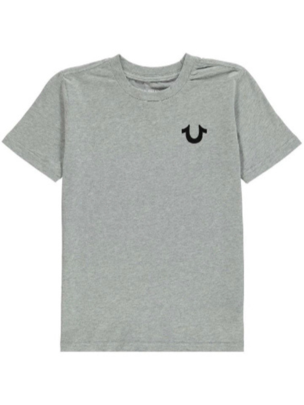 True Religion T-Shirt Buddha Foil Grey