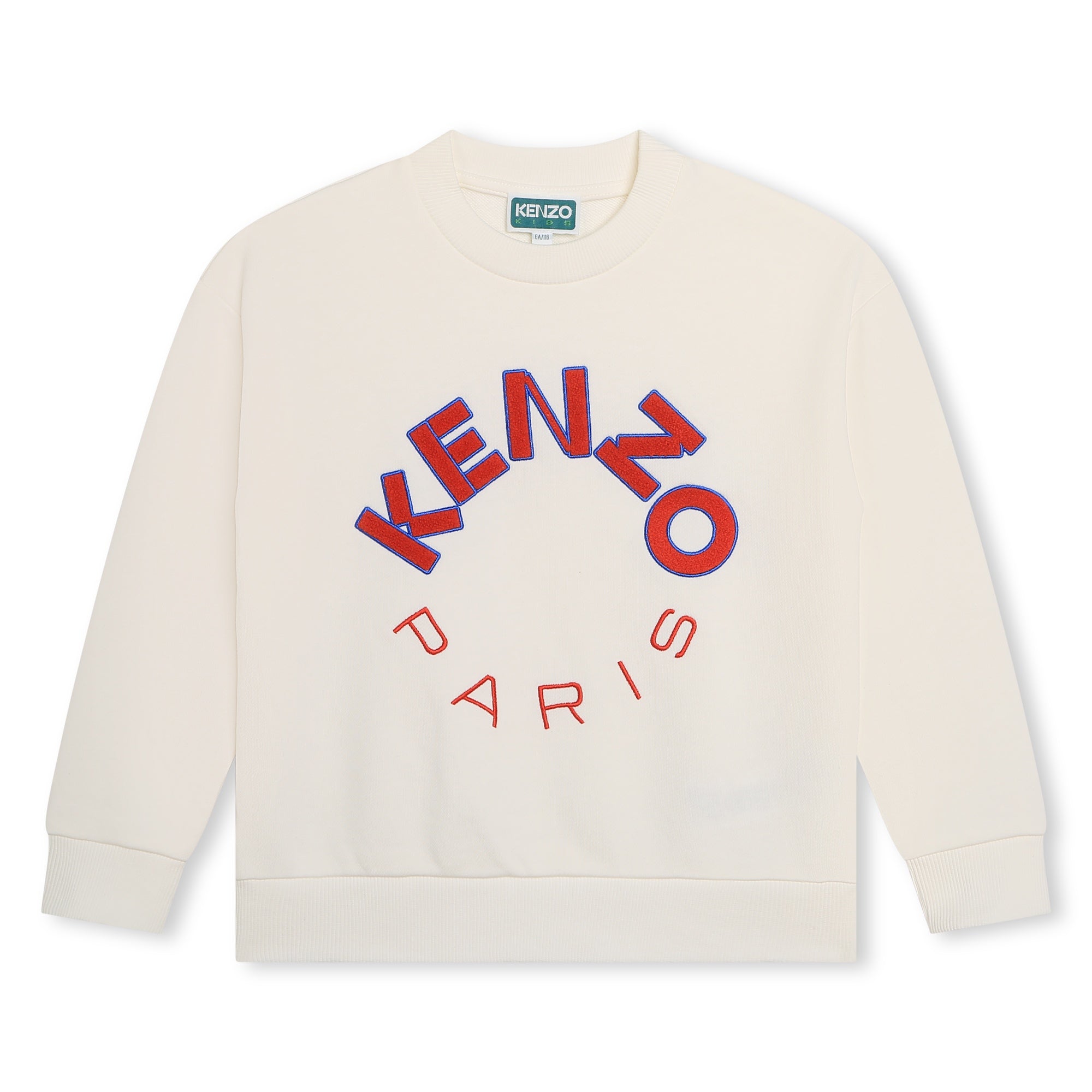 Kenzo Sweater Circle  Logo Ivory White