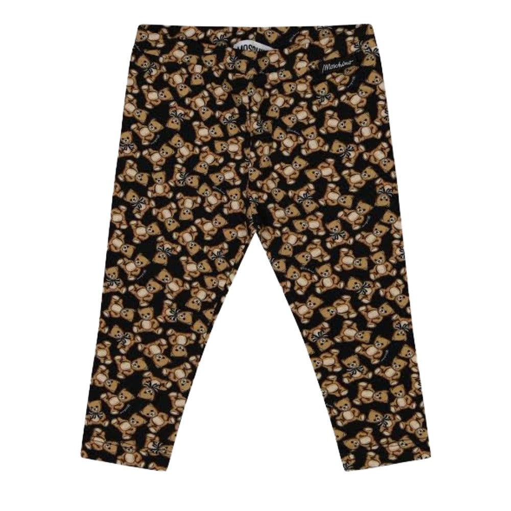 Moschino Leggings Girl Allover Print Multi