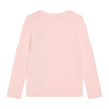 Moschino T-Shirt Long Sleeve Vertical Bear Logo Pale Pink