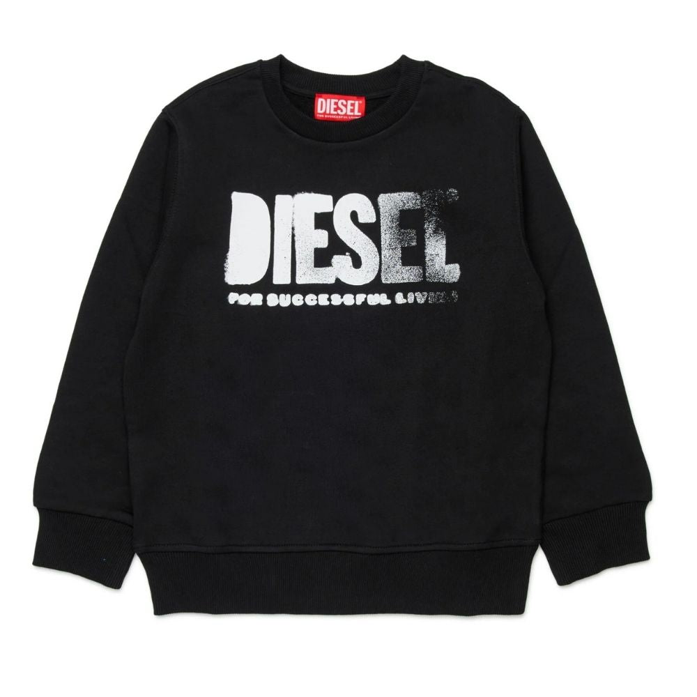 Diesel Sweater Side Over Black