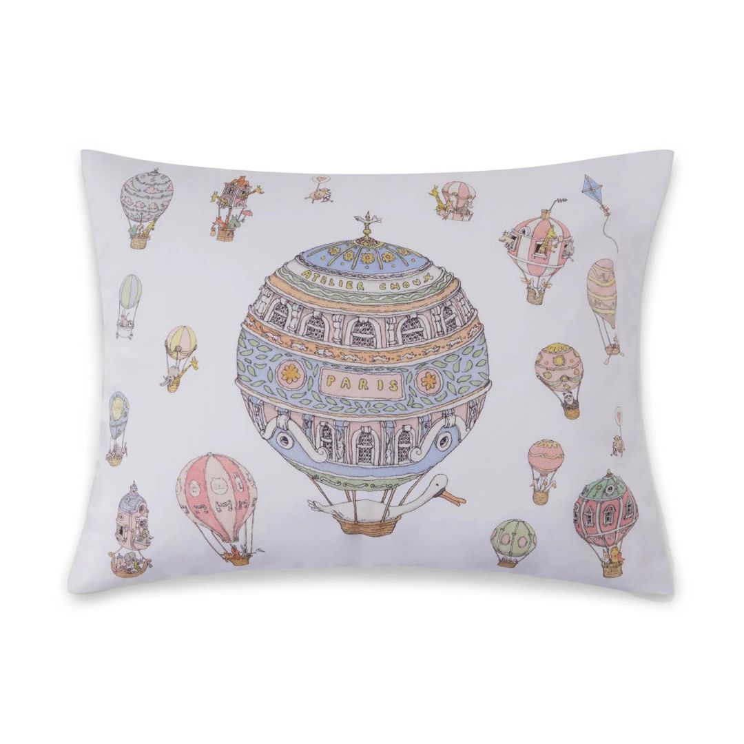 Atelier Choux Paris Cushion Cover Satin Hot Air Balloons 30X40cm Multi