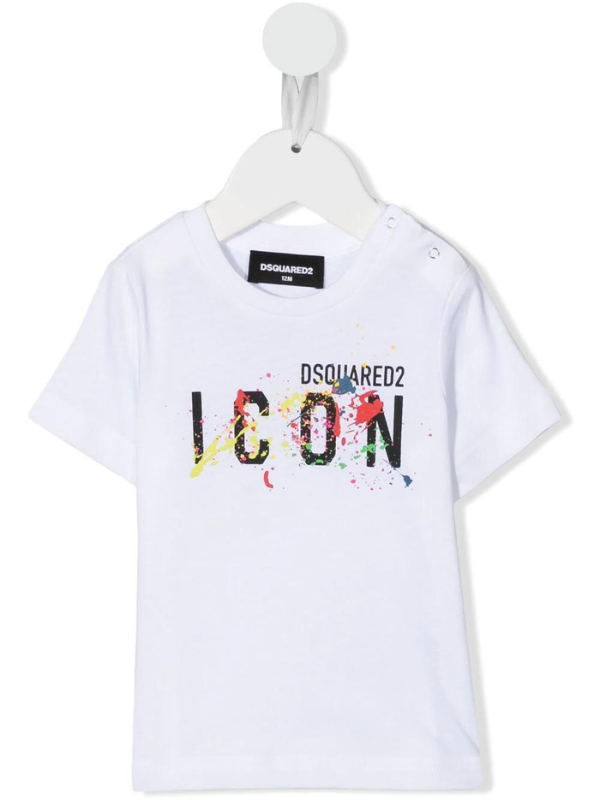 Dsquared2 T-Shirt Icon Splatter White