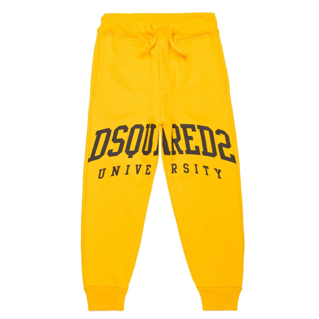 Dsquared2 Track Pants Bold Logo Yellow